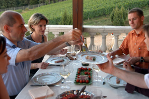 Chablis-Verkostung unter Freunden