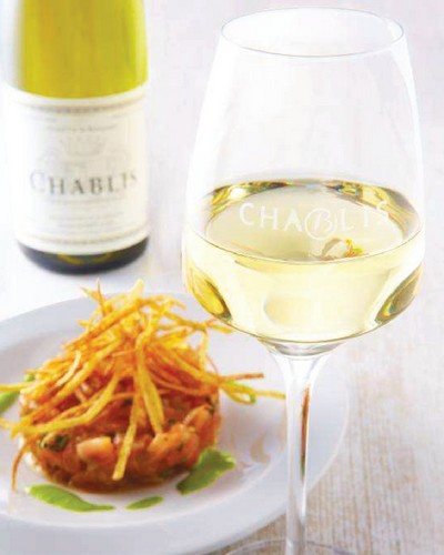 Lachstatar mit Chablis